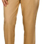 Yash Gallery Women's Regular Fit Mid Rise Solid Cotton Slub Ankle Length Regular Trouser Pant