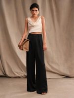 GRECIILOOKS Women High Rise High Waist Trousers Flared Korean Style Formal Pants|Elegant Workwear for Office, College & Events - Image 6