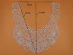 White,Vintage Dyeable Hand Crafted Embroidered Rayon Neck Lace Patch | material for Lace Jewelry,Scrap Book,Suits,Shirts,Dresses Qty 1 piece ,Used As Trims,Borders,Designer Embroidery Patch,Applique,Sewing Supplies,DIY Art & Craft . - Image 2