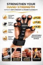 ODDISH Way to Fitness Push Up Board with Hand Grip Strengthener & Finger Exerciser | Foldable Push-Up Board for Chest, Back, Arms Workout | Home Gym Fitness Equipment for Men & Women - Image 5