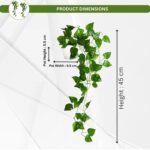 fancymart Pack of 2 Artificial Vine Plants with Small Pot (45 cm) – Natural Touch & Feel Hanging/Falling Greenery for Home & Office Décor - Image 4