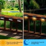 OUILA Sensor Light for Home Outdoor Waterproof | Warm White Solar Wall Lights for Garden, Balcony & Boundary Wall | Auto ON/Off | Solar Powered LED Lights (Yellow 4) - Image 5