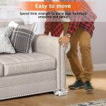 Combo of Gray Furniture Lifter and Mover Tool Set with (Shoes Cover bag), Wheels for Heavy Furniture, Heavy Duty Furniture Mover Rollers, Heavy Appliances Mover for Home, Bed Lifter Tool - Image 7