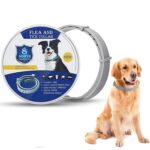 Flea and Tick Collar for Dogs & Cats | 8-Month Adjustable Waterproof Collar | Natural & Safe Protection Against Fleas, Ticks, Lice & Parasites | Puppies & Adult Pets