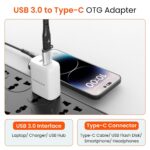 Ambrane USB Type C Female to USB Male OTG Adapter with 5 Gbps High-Speed Data Transfer, Compatible with Laptops, Tablets, Smartphone, Chargers and More Devices (AOTG-A1, Grey) - Image 4
