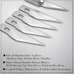 GLUN® Detail Pen Knife With 5 Sharp Blades For DIY, Art & Craft Work (1 Detail Knife + 5 Blades) - Image 4