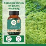 A TATA Product - Organic India Spirulina - 120 Tablets, Natural Amino Acids, Protein Powerhouse, Plant-Based Superfood, For Hair, Skin, Nails & Overall Health - Image 2