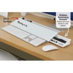 Quartet Infinity Dry Erase Glass Desktop Table Top Board with Marker & Tray, Non-Magnetic Whiteboard with bottom storage, Desktop Glass pad for School, Office, 1.5 x 0.5 feet, 46 x 15cm, 18 x 6 inches - Image 7
