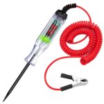 Automotive Test Light, LED Digital Circuit Tester, DC 3V-48V Auto Electric Tester Pen Tool with Extended Spring Wire for Checking Vehicle Car Truck Motorcycle Fuses and Battery - Image 6