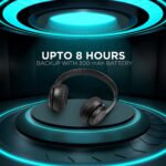 P47 Gaming Over Ear Wireless Bluetooth Headphones with Mic 6 Hours Palyback (Black) - Image 5