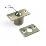 Brass Ball Catcher 16mm, Stainless Steel Finish (Pack of 1 Pcs.) | Heavy Duty Goli Catcher & Strong Invisible Cabinet Latch, Secure Roller Catch Closure for French Door, Closets & Hardware - Image 4