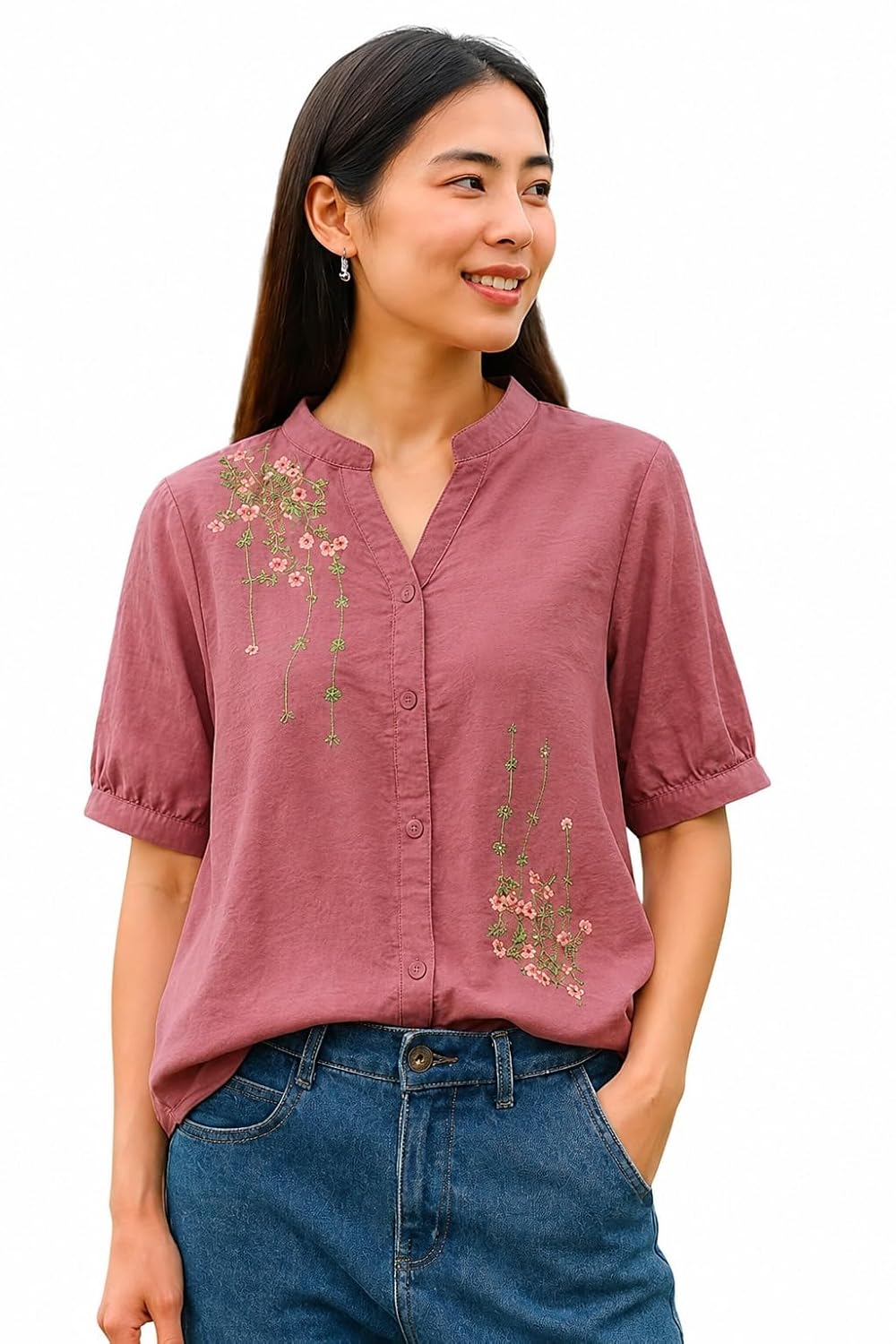 71wTiGLUctL._SL1500_.jpg GLOSY Women Shirt || Shirt for Woman || Top for Women - Image 1
