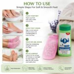 Varenza Moisturising 1 Pair Silicone Gel Socks with Foot Massager Cream for Cracked Heels & Pain Relief Spa Repair Foot Care Socks with Vitamin E & Essential Oils (Blue Foot Cream) - Image 2