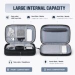 BKK Travel Organizer Pouch for Men | Gadget Organizer Bag with Cable Organiser, Charger Pouch, Tech Accessories Storage, Power Bank Case, Mobile Accessories & Travel Essentials Organizer - Image 2