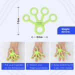 STRAUSS Hand Grip Strengthener | Hand Exercise Equipment | Ergonomic Design Comfortable Grip | Silicone Griper Exercise Accessory | Washable & Portable | Finger Exerciser (Green) - Image 3