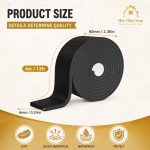Furniture Leg Protector Tape Roll 4M x 60MM, Self Adhesive Anti Slip Furniture Pads, Cuttable Foam Strip for Chair, Table, Sofa, Cabinet, Door, Floor Protection