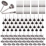 DIY Crafts 6 Pcs,Buffing Wheel Brush Set, Wire Brush Set 1/8" Pen Wire Brushes Steel Wheel Steel Cleaning End Brushes Pen Wire Brush Rust Paint Removal Bits Polishing Rotary Tools (6, Metal Wire) - Image 11