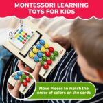 Smartivity Kids Montessori Slide Puzzle I Color & Pattern Matching Learning Toys for Kids 4-8 Years I Birthday Gift for Boys & Girls I Educational Activity I Travel Friendly I Wooden Puzzle - Image 2