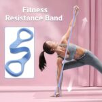 Figure 8 Resistance Band with Handles (20–25 lbs) | Silicone Exercise Band For Arm, Back, Chest & Shoulder Workout, Yoga, Pilates & Physical Therapy - Men & Women - Image 2