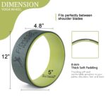 Fitness Mantra® Yoga Wheel For Men & Women| Backbends, Stretching, Exercise| Exercise Roller| Yoga Equipment| Army + Lemon| - Image 7