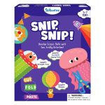 Skillmatics Scissor Skills Activity Book - Snip Snip, 25 Fun Cutting & Creative Activities for Preschoolers, 2 Child-Safe Scissors, Fine Motor Skills Craft Kit, Gifts for Kids Ages 3, 4, 5, 6, 7