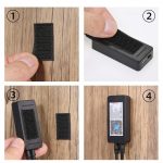 10-Pack Velcro Stickers for Sofa Cover, Carpet Sticker for Floor, Mats Rugs Bed Sheets Pillows Sofa Mattress Couch Blankets, 2-Inch Round Double-Sided Adhesive Secure Fixing Anti-Slip Black - Image 3