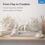 NARA Air-Dry Clay (Hard & Strong) 500g Clay for Arts & Crafts, DIY Projects, No Oven or Kiln Needed, Fast Drying, Perfect for Modelling, Coating, Painting, and Sculpting (White) - Pack of 2 - Image 7