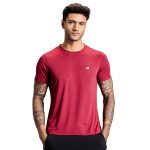 Boldfit Gym Regular Fit T Shirt for Men Polyester Blend Round Neck Active Tshirt for Men Quick Dry Active Wear T Shirts Dry Fit T Shirts for Gym & Sports Wear Anti Odor Training Tshirt