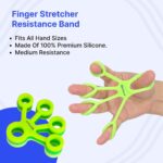 STRAUSS Hand Grip Strengthener | Hand Exercise Equipment | Ergonomic Design Comfortable Grip | Silicone Griper Exercise Accessory | Washable & Portable | Finger Exerciser (Green) - Image 2