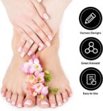 French Manicure Nail Art Stickers Strips, Self-Adhesive Nail Tips Guides for DIY Decoration Stencil Tools, French Tip Guides Moon Shape Design Nail's Art Accessories - Image 5