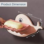 Fish Shape Soap Holder with Self-Drain Design | Soap Dish for Bathroom Sink, Kitchen & Shower | Non-Slip, Easy Clean Plastic Tray (Pack of 3) - Image 2
