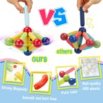 Sky Tech® Magnetic Sticks Building Blocks for Kids Toys for Girls | Magnetic Toys for Boys Age 3+Year 4 5 6 7 8 10 12 14 Old Educational Stem Learning Magnet Stick with Balls Game (25 pcs) - Image 3