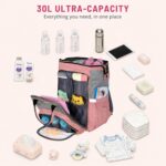 MAMMA Dual Partition Diaper Bag For Mothers for Travel, Baby Bag for Mother Travel,16 Pockets Diaper Bags for Mom and Hospital Bag for Delivery Women,Unisex Baby diaper Bag with 9 Month Warranty - Image 3