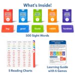 Skillmatics Flash Cards – 500 Sight Words for Preschool (Pre-K), Kindergarten, 1st, 2nd, 3rd Grade, Including the Dolch & Fry Word List and 6 Unique Games - Image 2