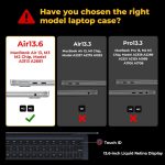 EooCoo Clear Case for Apple MacBook Air M5 13 inch Cover M4 M3 M2 2026-2022 | Compatible for Mac Air 13.6" Laptop Protection Plastic Bright Crystal Hard Shell, Keyboard Skin, Screen Protector Accessories - Image 2