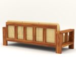 NATRAJ ART & CRAFT Sheesham Wooden 6 Seater Sofa Set for Living Room | Solid Wood Sofa | Rosewood Sofa Set for Home & Office | Lounge (Natural, 3+2+1 Seater) - Image 5