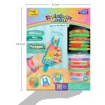 Imagimake Rainbow Loom Glow in the Dark Kit | Bracelet Making kit with 450+ Bands & Clips | Auto Loom Tool |DIY Art & Craft Kit |Travel Toys | Creative Gift for Girls Age 7+ - Image 8