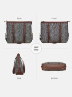 ZOUK Office Bag | Stylish Bags for Office Use | Laptop Bag 15.6 inch | Stylish Tote for Office Use | Purse for Women | Vegan Leather Handbag | Daily & Travel Use | - Image 8