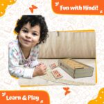 Skillofun Hindi Varnamala Wooden Board Game | Hindi Alphabet Puzzle for Kids with Swar Vyanjan Matra | Montessori Learning Toy for Language Development & Fine Motor Skills | Non-Toxic | 5+ Years - Image 2