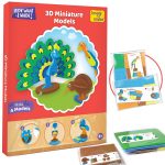 Imagimake 5-in-1 Awesome Craft Kit | Art & Craft Kit for Kids Age 5+ | 5 craft techniques—stamp art, jelly stickers, quilling, 3D paper & model making; 15+ projects, 100+ supplies - Image 4