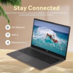 HP 15 (2025), AMD Athlon 7120U Dual Core - (8 GB/256 GB SSD/AMD Radeon Graphics/Windows 11 Home) Thin and Light Business Laptop/15.6" HD Display/Black/1.5 kg/MS Office 2021 - Image 2
