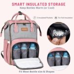 MAMMA Dual Partition Diaper Bag For Mothers for Travel, Baby Bag for Mother Travel,16 Pockets Diaper Bags for Mom and Hospital Bag for Delivery Women,Unisex Baby diaper Bag with 9 Month Warranty - Image 8
