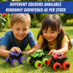GRAPHENE 4WD Friction Powered Monster Truck Toy Push & Go Off-Road Car for Kids Amazing 360° Stunts All-Terrain Grip Vibrant Colors for Boys Girls Birthday Christmas Fun Play - Image 3