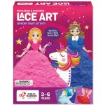 Chalk and Chuckles Princess Unicorn Lace Art Kit for Kids, Develop Fine Motor Skills, Mess-Free DIY Lacing Craft Activity, Creative Toy, Birthday Gift for Girls, Boys Ages 3 4 5 6 7 Years