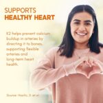 Rasayanam Vitamin D3 K2(MK-7) | 100% Vegan Vitamin D3 | Superior K2(MK-7) from Balchem, USA | For Calcium Utilization, Bone Strength & Heart Health | D3 Supplement For Immunity | 120 Veg Tablets - Image 5