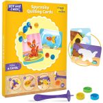 Imagimake 5-in-1 Awesome Craft Kit | Art & Craft Kit for Kids Age 5+ | 5 craft techniques—stamp art, jelly stickers, quilling, 3D paper & model making; 15+ projects, 100+ supplies - Image 5
