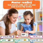 Edulok Word Families, Letter Sounds & Kindergarten Sight Words Language_Skills Flash Cards, Learn to Read Phonics Flash Cards, Read & Rhyme Flip Activity Book, Educational, Child-Friendly, Interactive - Image 5