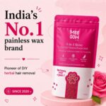 4 in 1 Rose Body Wax Powder for Women Tan Removal Hair Removal Exfoliation Skin | Brightening Skin Full Body Polishing Painless Hair Removal No Strip No Heat Just Smooth Skin 80g (Body Wax Powder) - Image 2