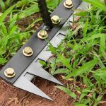 5 Teeth Garden Rake Heavy Duty Carbon Steel Rake Handle for Soil Loosening, Weeding, Lawn & Yard Cleaning – Multipurpose Outdoor Gardening Tool for Home Farm & Agricultural Use - Image 4