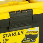 STANLEY 1-71-948 13'' Organized Maestro Heavy-Duty Portable Plastic Essential Toolbox With Clear Top Lid & Removable Tray Compartment For Easy & Convenient Storage,1 Year Warranty,YELLOW,32x13.5x15 cm - Image 8